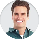 Happy male customer Happy male customer