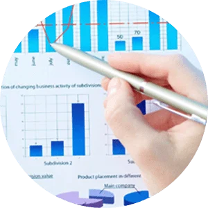 Person pointing to a chart Person pointing to a chart